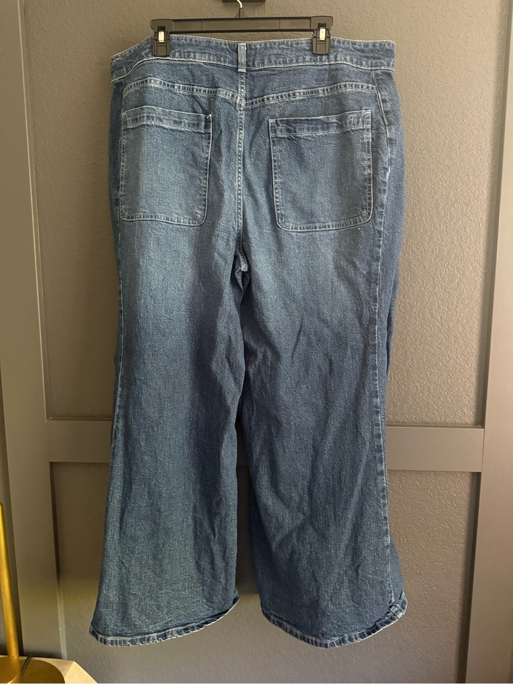 PILCRO • Anthropologie high rise wide leg trouser jeans 18W stretch - Picture 7 of 8